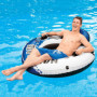 Bouée géante bleue avec poignées pour piscine