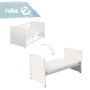 Lit bébé évolutif ROBA Adam et Eule 70x140 cm avec accessoires blancs