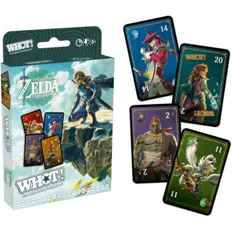WHOT! Zelda - Tears of the Kingdom : Jeu de société dynamique pour 2 à 6 joueurs