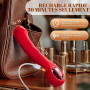 Gode Vibromasseurs Feminin Clitoridien va et vient Sex Toys, 7 Modes Poussées & 10 Vibrations Vibromasseur Silencieux Sextoy, Ch
