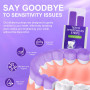 Bande Blanchiment Dentaire Violet,28 Bande 14 Ensembles Blanchisseur de Dents Sans Danger pour l'Émail, Formule Non Sensible