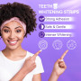 Bande Blanchiment Dentaire Violet,28 Bande 14 Ensembles Blanchisseur de Dents Sans Danger pour l'Émail, Formule Non Sensible