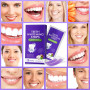 Bande Blanchiment Dentaire Violet,28 Bande 14 Ensembles Blanchisseur de Dents Sans Danger pour l'Émail, Formule Non Sensible
