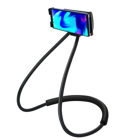 LYTIVAGEN Universel Téléphone Support de Cou, Support Paresseux pour Téléphone Portable (Noir)