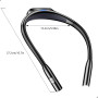Gritin Lampe de Lecture de Cou Rechargeable, Liseuse Lampe pour Lire au Lit-Gradation en Continu & 3 Couleurs Protection des Yeu