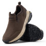 FitVille Chaussures Basses de Randonnée Hommes Extra Larges sans Lacets Baskets Mode Respirantes Chaussures de Marche Slip-on