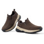 FitVille Chaussures Basses de Randonnée Hommes Extra Larges sans Lacets Baskets Mode Respirantes Chaussures de Marche Slip-on