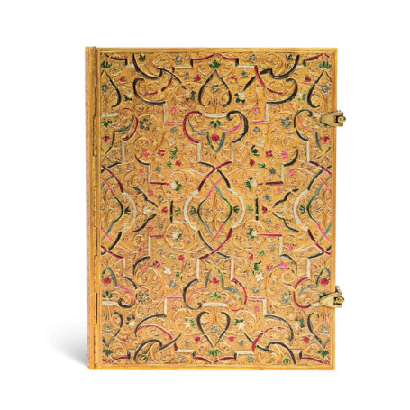 Carnet à couverture rigide Marqueterie d'Or - Ultra - Ligné - 240 p.