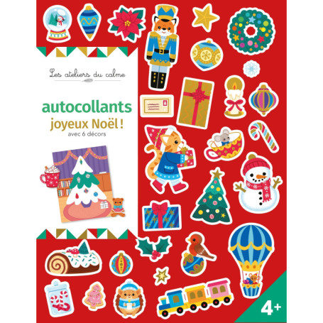 Autocollants Joyeux Noël ! Avec 6 décors