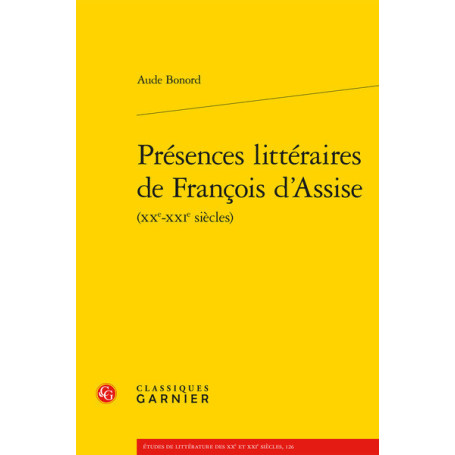 Présences littéraires de François d'Assise
