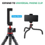 AKASO Trépied Portable Octopus, Caméra Sport Flexible Octopus Gorrila Pod & Fixation pour Action Cam Akaso V50X / EK7000 / EK700