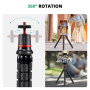 AKASO Trépied Portable Octopus, Caméra Sport Flexible Octopus Gorrila Pod & Fixation pour Action Cam Akaso V50X / EK7000 / EK700