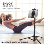 Adaptateur de trépied pour iPad et téléphone avec tête sphérique, Support iPad pour trépied, Support Rotatif à 360° pour Tablett