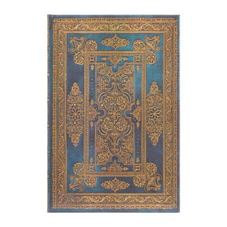 PB Carnet Design Luxueux Luxe Bleu Mini Ligné