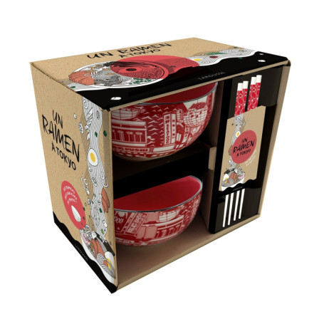Un ramen à Tokyo - Coffret Cuisine avec bols et recettes