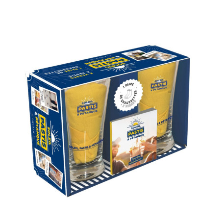 Coffret Soleil, pastis et pétanque