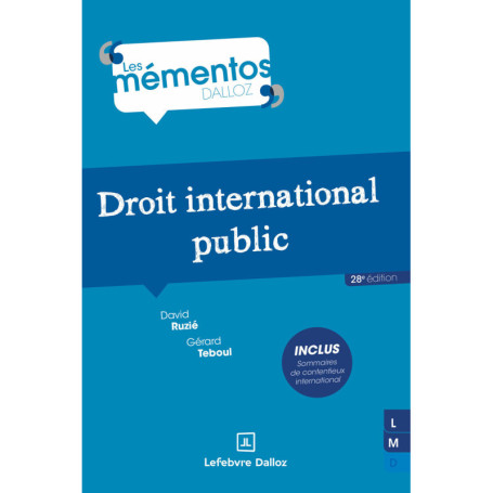 Droit international public. 28e éd.