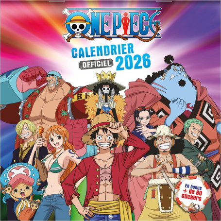 Mon calendrier officiel - One Piece 2026 (de sept. 2025 à déc. 2026)