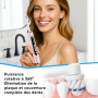 Seago Brosse à dents électrique rotative rechargeable, brosse à dent électrique avec étui voyage, 8 têtes pour familial, 5 modes