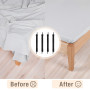 Bedecor -4Pcs (60cm à 200cm) Tendeur Drap Housse Lit Drap Réglable,Tendeurs de Maintien,Convient à Tous Lits et Matelas,Noir