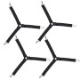 Bedecor -4Pcs (15cm à 55cm) Triangle Tendeur Drap Housse Lit Drap Réglable,Tendeurs de Maintien,Convient à Tous Lits et Matelas,