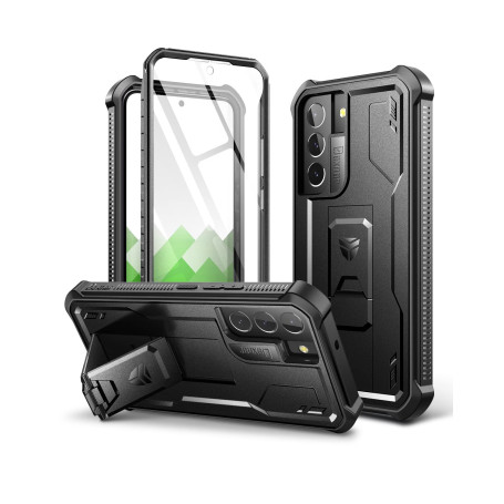 Dexnor pour Coque Samsung Galaxy S22 Plus 5G avec Protection d'écran intégrée Coque de Protection intégrale Antichoc à 360 degré