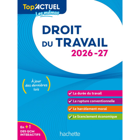 Top'Actuel Droit du travail 2026-2027