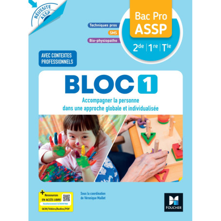 Réussite ASSP - BLOC 1 - Accompagner la personne - Bac Pro ASSP 2de 1re Tle - Éd. 2026 - Livre élève