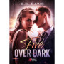 Fire over dark