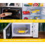 Pika | Lot de 2 boites alimentaires sous vide en inox + pompe de mise sous vide | 820ml + 1200ml | Micro-ondes, four, congélateu