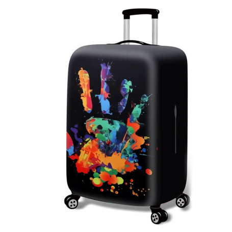 Samlonge Housse Bagage Lavable, Housse de valisse Bagage Élastique, Couverture bagage Souple, Polyester Lavable et Durable, Prot