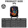 Samlonge Housse Bagage Lavable, Housse de valisse Bagage Élastique, Couverture bagage Souple, Polyester Lavable et Durable, Prot