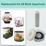 beaufan Lot de 6 filtres en mousse et à charbon - Compatible avec tous les aquariums Biorb - Contient 10 filtres à charbon - 10 
