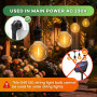 SCNNC 25 PCS Ampoule LED G40 E12 1W 230V Blanc Chaud 2700K, IP54 Étanche Ampoule E12 Ronde Equivalent à 7W Incandescente, Ampoul