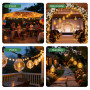 SCNNC 25 PCS Ampoule LED G40 E12 1W 230V Blanc Chaud 2700K, IP54 Étanche Ampoule E12 Ronde Equivalent à 7W Incandescente, Ampoul