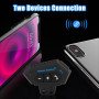 Yosoo Health Gear BT12 Intercom Moto Kit Main Libre Bluetooth Headset, Casque Bluetooth de Moto, Casque avec Haut-Parleurs Écout
