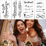 Autocollants de tatouage, 30 feuilles de faux tatouages, tatouages temporaires, pour adultes et enfants, autocollants de tatouag