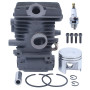 Adefol 37MM Cylindre Piston Kit pour Stihl MS192 MS192T MS192TC MS192TC-E MS192T-Z MS192TC-E Tronçonneuse avec Bougie d'allumage