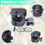 Adefol 37MM Cylindre Piston Kit pour Stihl MS192 MS192T MS192TC MS192TC-E MS192T-Z MS192TC-E Tronçonneuse avec Bougie d'allumage