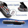 BYRIVER Chaussons de Massage à Acupression pour Soin des Pieds, Stimulation de la Circulation Sanguine et Réflexologie Plantaire