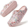 FRTUBOP Sabots de Femme – Chaussures Jardin Mules Confortables avec Bride Réglable, Antidérapantes et Légères, pour Cuisine, Hôp
