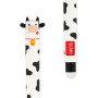 Legami - Set of 4 Farm Sweet Farm Erasable Gel Pens, Stylos à encre thermosensible effaçable, noir, rose, vert, rouge, efface sa