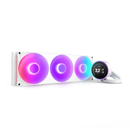 NZXT Kraken Elite 420 RGB 2025 - Refroidisseur liquide AIO pour CPU - Radiateur 420mm - Ventilateur F420 RGB Core - LCD IPS 2,72