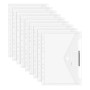 Agoer Lot de 48 Pochettes Plastique A4, Chemise Plastique Porte-documents avec Fermeture Auto-Agrippante, Pochettes Plastiques P