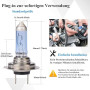 XELORD H7 55W 12V Ampoules Pour Phares De Voiture,Feux De Route/Croisement de Remplacement,Certification E-Mark (2 pièces)