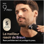 Braun Rasoir Electrique Homme Series 9+ PRO 9660CCPS Noir, Etanche, Lames De Précision Ultra-Fines Et Tondeuse Pro Trimmer Pour