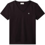 Calvin Klein T-Shirt Manches Courtes Femme Archive Jersey Tee avec Col en V