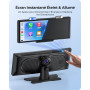 Krunia Écran Portable sans Fil 9,26" CarPlay Voiture avec 4K Dashcam & Arrière HD pour Apple Car Play & Android Auto, Mises à Jo