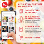 Moulinex Blender électrique, 1200 W, Bol verre capacité utile 1,5 L, Mixeur Smoothie, Technologie de lames Powelix, Haute qualit