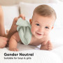 6-Pack Lingettes en Bambou Bio pour Bébé - Douces, Enfants, Serviettes, Molleton, Visage (Dove)